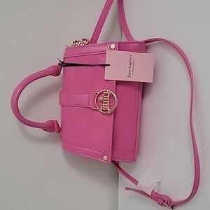Juicy Couture "Fancy Xbody Juicy Pink" crossbody purse